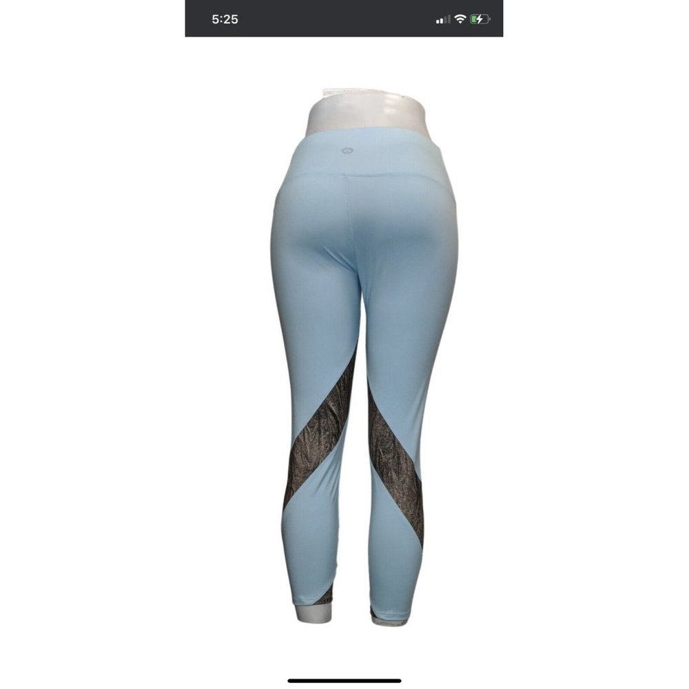 soulgani women's athletic leggings Light Blue Gray Size Medium M - Picture 2 of 12